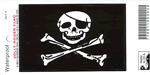 Specialty flag decals depicting themes such as the Jolly Roger, Earth, Smiley Face or other novelty flags.